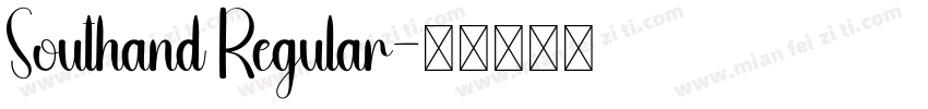 Southand Regular字体转换